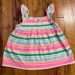 Colorful Striped Sleeveless Dress